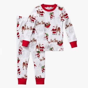 Heritage Santa Organic Cotton Kid Pajama Set Size 10 Unisex